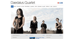 Desktop Screenshot of daedalusquartet.com