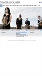 Mobile Screenshot of daedalusquartet.com